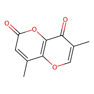 4,6-Dimethylpyrano(3,2-b)-pyran-2,8-dione structure