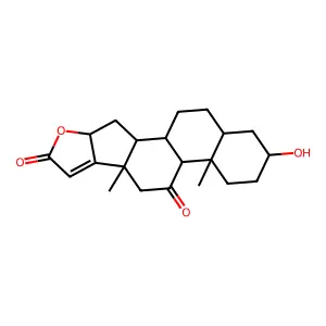 3-Hydroxy-16,21-epoxypregn-17-ene-11,21-dione structure