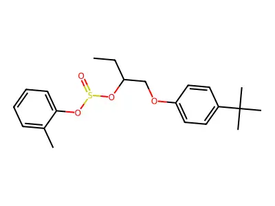 [3-[(4-Tert-butylphenoxy)methyl]-2-methyl-6-propylphenyl] hydrogen sulfite structure