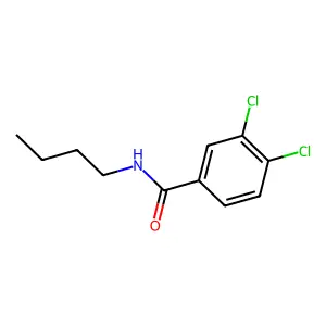 N-butyl-3,4-dichlorobenzamide structure
