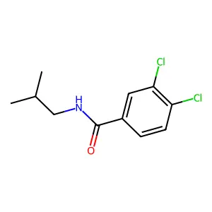 3,4-dichloro-N-(2-methylpropyl)benzamide structure