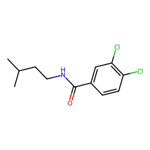 3,4-dichloro-N-(3-methylbutyl)benzamide structure