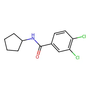 3,4-dichloro-N-cyclopentylbenzamide structure