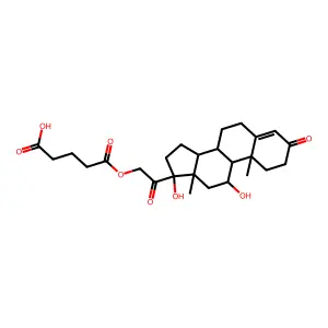 5-[2-(11,17-dihydroxy-10,13-dimethyl-3-oxo-2,6,7,8,9,11,12,1 structure