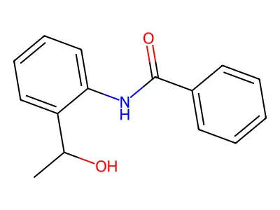 N-[2-(1-hydroxyethyl)phenyl]benzamide structure