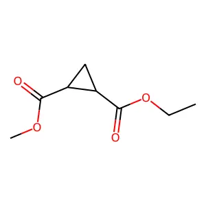 Ethyl methyl cyclopropane-1,2-dicarboxylate structure