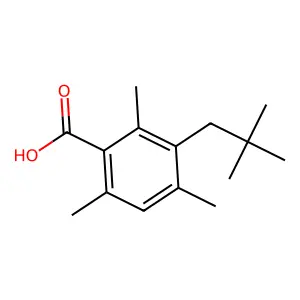 2,4,6-Trimethyl-3-neopentylbenzoic acid structure