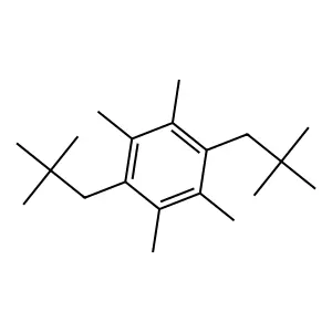 Benzene, 1,4-bis(2,2-dimethylpropyl)-2,3,5,6-tetramethyl- structure