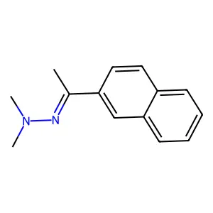 1,1-Dimethyl-2-[1-(naphthalen-2-yl)ethylidene]hydrazine structure