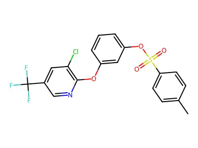 3-{[3-Chloro-5-(trifluoromethyl)-2-pyridinyl]oxy}phenyl 4-methylbenzenesulfonate structure