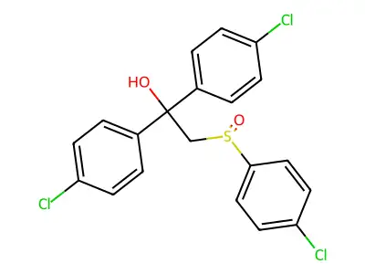1,1-Bis(4-chlorophenyl)-2-[(4-chlorophenyl)sulfinyl]-1-ethanol structure