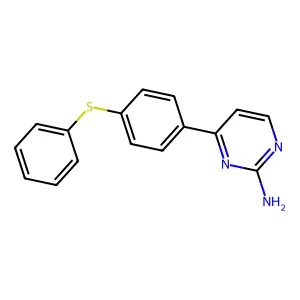 4-[4-(Phenylsulfanyl)phenyl]-2-pyrimidinylamine structure