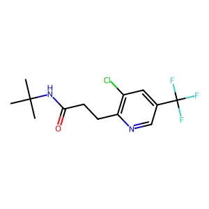 N-tert-butyl-3-[3-chloro-5-(trifluoromethyl)pyridin-2-yl]propanamide structure