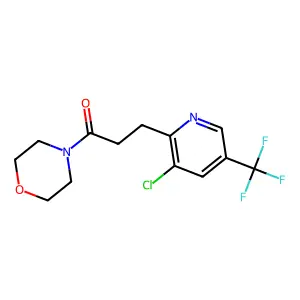 3-(3-Chloro-5-(trifluoromethyl)-2-pyridinyl)-1-morpholino-1-propanone structure