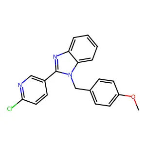 2-(6-chloro-3-pyridinyl)-1-(4-methoxybenzyl)-1H-1,3-benzimidazole structure