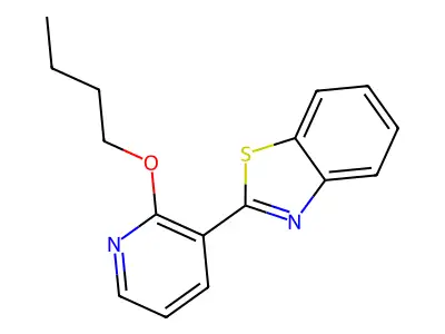 2-(2-Butoxypyridin-3-yl)-1,3-benzothiazole structure