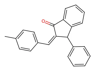 2-[(4-Methylphenyl)methylene]-3-phenyl-1-indanone structure
