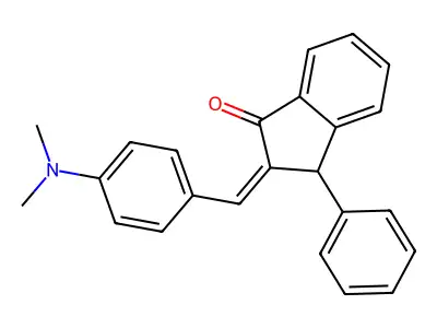 2-[[4-(dimethylamino)phenyl]methylidene]-3-phenyl-3H-inden-1-one structure