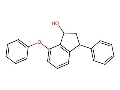 7-phenoxy-3-phenyl-2,3-dihydro-1H-inden-1-ol structure