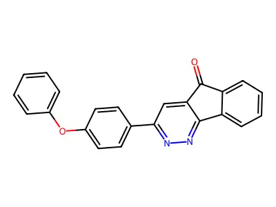 3-(4-phenoxyphenyl)-5H-indeno[1,2-c]pyridazin-5-one structure