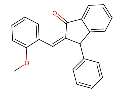 2-[(2-Methoxyphenyl)methylene]-3-phenyl-1-indanone structure