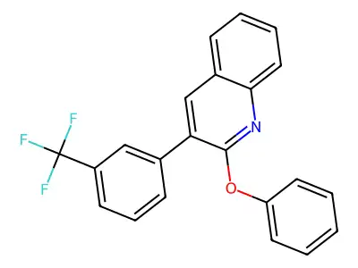 2-Phenoxy-3-[3-(trifluoromethyl)phenyl]quinoline structure