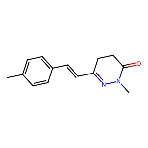 2-Methyl-6-[2-(4-methylphenyl)ethenyl]-4,5-dihydropyridazin-3-one structure