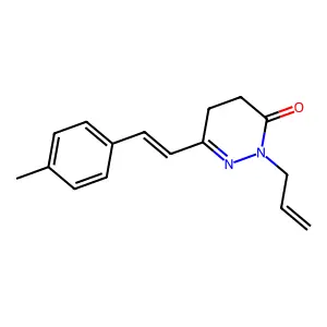 6-[2-(4-Methylphenyl)ethenyl]-2-prop-2-enyl-4,5-dihydropyridazin-3-one structure