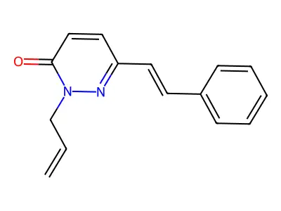 6-(2-Phenylethenyl)-2-prop-2-enylpyridazin-3-one structure