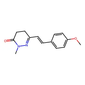 6-[2-(4-Methoxyphenyl)ethenyl]-2-methyl-4,5-dihydropyridazin-3-one structure
