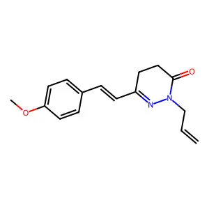 6-[2-(4-Methoxyphenyl)ethenyl]-2-prop-2-enyl-4,5-dihydropyridazin-3-one structure