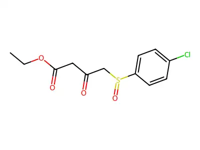 Ethyl 4-[(4-chlorophenyl)sulfinyl]-3-oxobutanoate structure