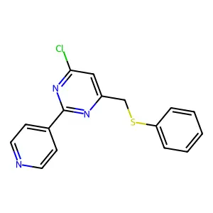 4-Chloro-6-[(phenylsulfanyl)methyl]-2-(4-pyridinyl)pyrimidine structure