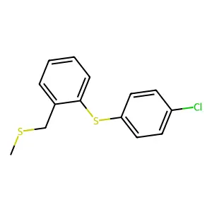 4-Chlorophenyl 2-[(methylsulfanyl)methyl]phenyl sulfide structure