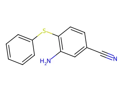 3-Amino-4-(phenylsulfanyl)benzenecarbonitrile structure