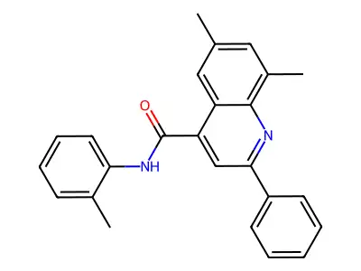 6,8-Dimethyl-2-phenyl-N-(o-tolyl)quinoline-4-carboxamide structure