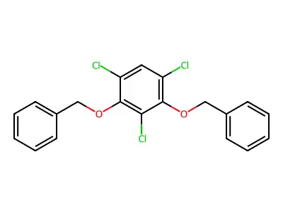 2,4-Bis(benzyloxy)-1,3,5-trichlorobenzene structure