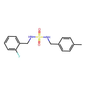 N-(2-氟苄基)-N-(4-甲基苄基)磺酰胺 structure