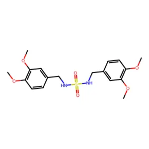 N,N'-bis(3,4-dimethoxybenzyl)sulfamide structure