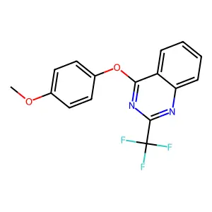 4-(4-Methoxyphenoxy)-2-(trifluoromethyl)quinazoline structure