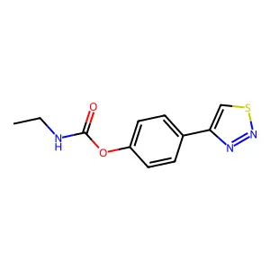4-(1,2,3-thiadiazol-4-yl)phenyl N-ethylcarbamate structure