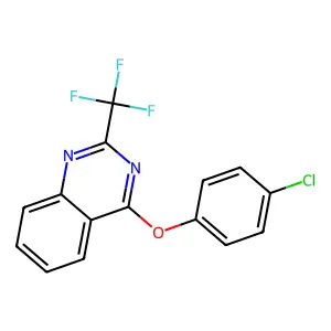 4-(4-Chlorophenoxy)-2-(trifluoromethyl)quinazoline structure