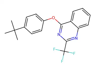 4-(4-Tert-butylphenoxy)-2-(trifluoromethyl)quinazoline structure