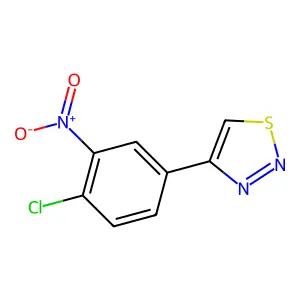 4-(4-Chloro-3-nitrophenyl)-1,2,3-thiadiazole structure