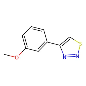 4-(3-Methoxyphenyl)-1,2,3-thiadiazole structure