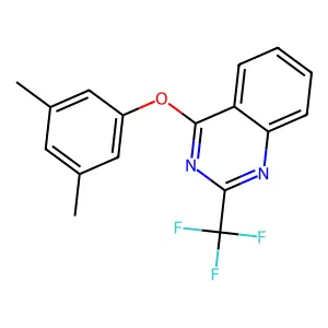 4-(3,5-Dimethylphenoxy)-2-(trifluoromethyl)quinazoline structure