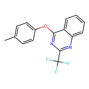 4-(4-Methylphenoxy)-2-(trifluoromethyl)quinazoline structure