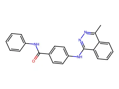 4-[(4-methylphthalazin-1-yl)amino]-N-phenylbenzamide structure