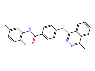 N-(2,5-dimethylphenyl)-4-[(4-methylphthalazin-1-yl)amino]benzamide structure