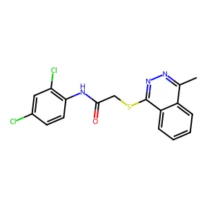 N-(2,4-Dichlorophenyl)-2-[(4-methyl-1-phthalazinyl)sulfanyl]acetamide structure